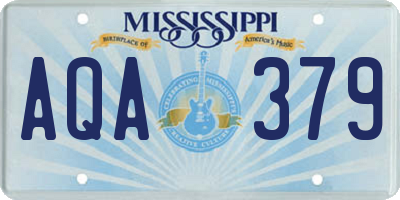 MS license plate AQA379