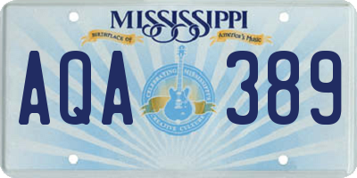 MS license plate AQA389