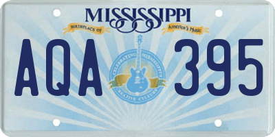 MS license plate AQA395