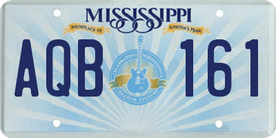 MS license plate AQB161