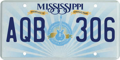 MS license plate AQB306