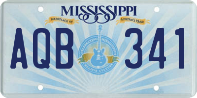 MS license plate AQB341