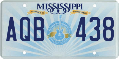 MS license plate AQB438