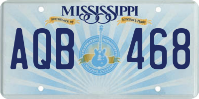MS license plate AQB468