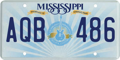MS license plate AQB486