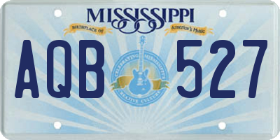 MS license plate AQB527