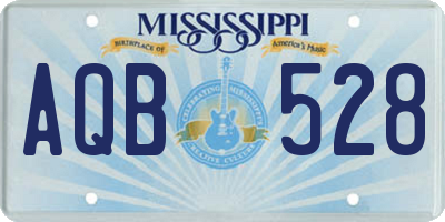 MS license plate AQB528
