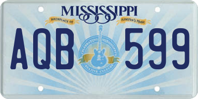 MS license plate AQB599