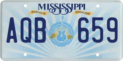MS license plate AQB659