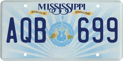 MS license plate AQB699