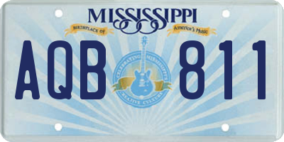MS license plate AQB811