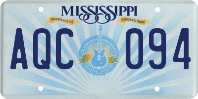 MS license plate AQC094