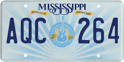 MS license plate AQC264