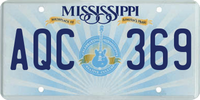 MS license plate AQC369