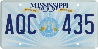 MS license plate AQC435