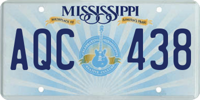 MS license plate AQC438