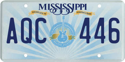 MS license plate AQC446