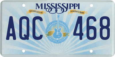 MS license plate AQC468