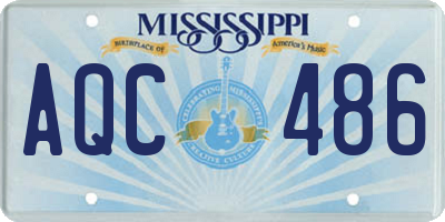 MS license plate AQC486