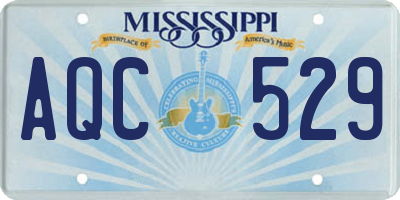 MS license plate AQC529