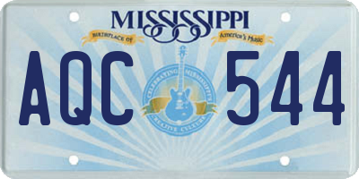 MS license plate AQC544