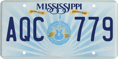 MS license plate AQC779