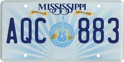 MS license plate AQC883