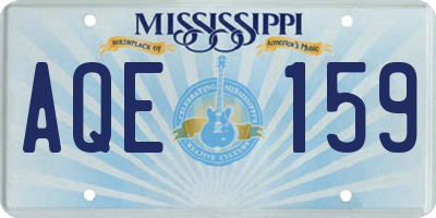 MS license plate AQE159