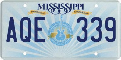 MS license plate AQE339