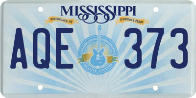 MS license plate AQE373