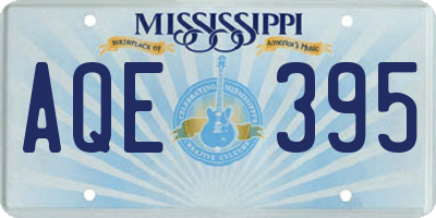 MS license plate AQE395