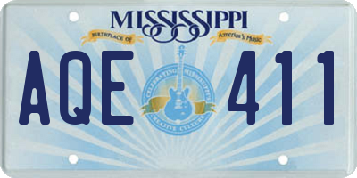 MS license plate AQE411