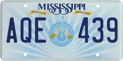 MS license plate AQE439