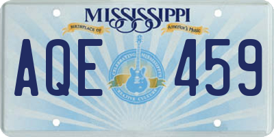 MS license plate AQE459