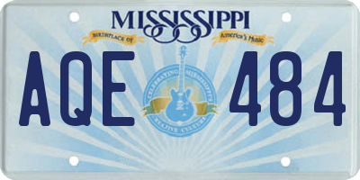 MS license plate AQE484