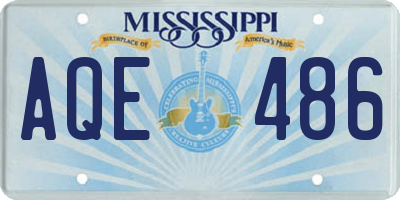 MS license plate AQE486
