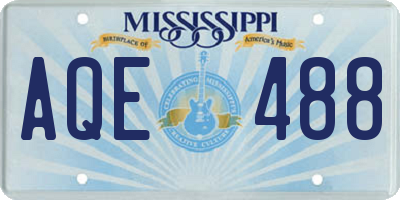 MS license plate AQE488
