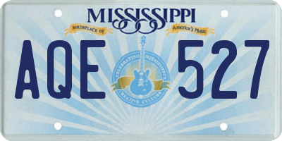MS license plate AQE527