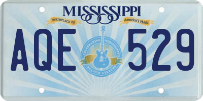 MS license plate AQE529