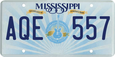 MS license plate AQE557