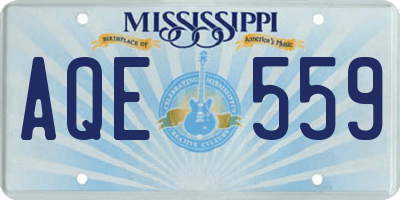 MS license plate AQE559