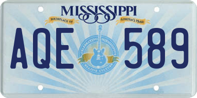 MS license plate AQE589