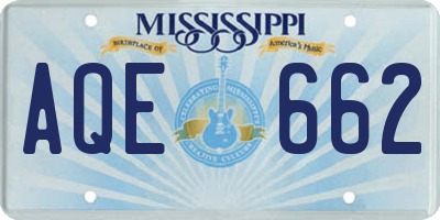 MS license plate AQE662