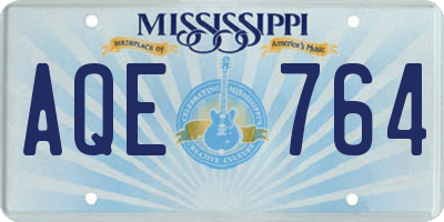 MS license plate AQE764