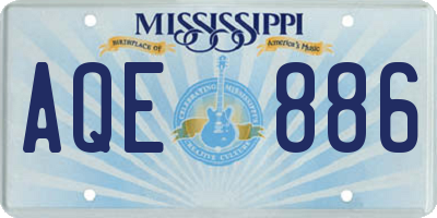 MS license plate AQE886