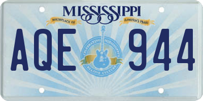 MS license plate AQE944