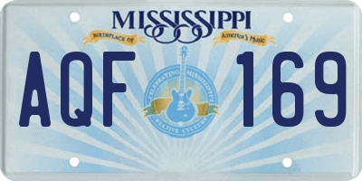 MS license plate AQF169