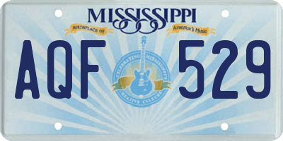 MS license plate AQF529
