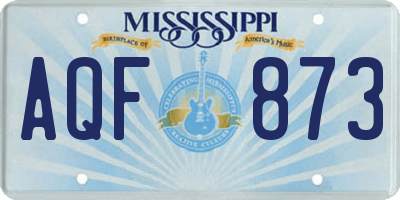 MS license plate AQF873