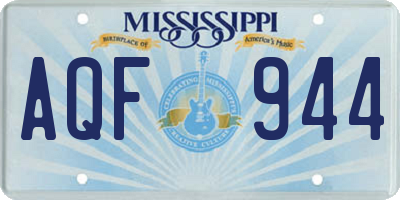MS license plate AQF944
